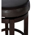 thumbnail image 4 of Linon Maya 24" Wood Faux Leather Swivel Counter Stool in Brown, 4 of 6