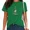 A-Green, variant on Unisex Whimsical Witchy Frog Meadow Graphic Shirt Cute Pointed Hat Riding Casual Top White, XL