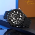 thumbnail image 5 of Men's Digital Sports Watch With Stopwatch/Alarm/Dual Time/ LED Backlight Outdoor Sports Waterproof Watch PU Strap Gifts for Man, 5 of 8