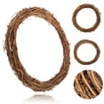 thumbnail image 5 of Travelwant Natural Grapevine Wreath Rings, Rattan Vine Ring Grapevine Wreath, Rattan Vine Branch Wreath Hoop Decorative Wooden Twig for DIY Easter Craft Holiday Party Decors, 5 of 7