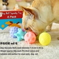 thumbnail image 4 of Juguetes para la dentición de cachorros, pelota para masticar perros, pelota para el aburrimiento de cachorros para el entrenamiento de mascotas, 4 of 4