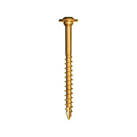 

2.5 in. Star Self Tapping Yellow Zinc Construction Screws