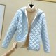 thumbnail image 1 of Chaqueta de algodón con capucha engrosada con vellón agregado Chaqueta de algodón adelgazante para mujer Chaqueta de algodón pequeña Abrigo de mujer, 1 of 6