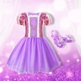 thumbnail image 3 of Set de disfraz de princesa Meland para niñas de 3 a 6 años con zapatos y acceso., 3 of 9