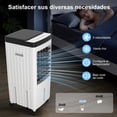 thumbnail image 5 of Aire Acondicionado PortatilEnfriador de Airecon Pantalla LED, con Tanque de 10L Control Remoto y Temporizador, Enfriamiento rápido de 120°，Adecuado para Hogar, Oficina, 5 of 5