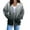 Dark Gray, variant on XIAONU Womens Hoodies Gradient Color Drawstring Zippered Hoodie Solid Color Baggy Hooded Sweatshirt Jacket With Pockets