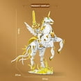 thumbnail image 4 of GZBrick Paladin Buliding Sets Unicorn Angel Saint Rider with Light for Boy Girls Compatible with Lego 1289pcs, 4 of 6