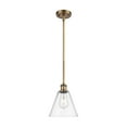 thumbnail image 3 of 516-1S-WPC-GBC-84 Innovations Lighting Berkshire 1 Light 8" Mini Pendant Clear/Brushed Brass, 3 of 5