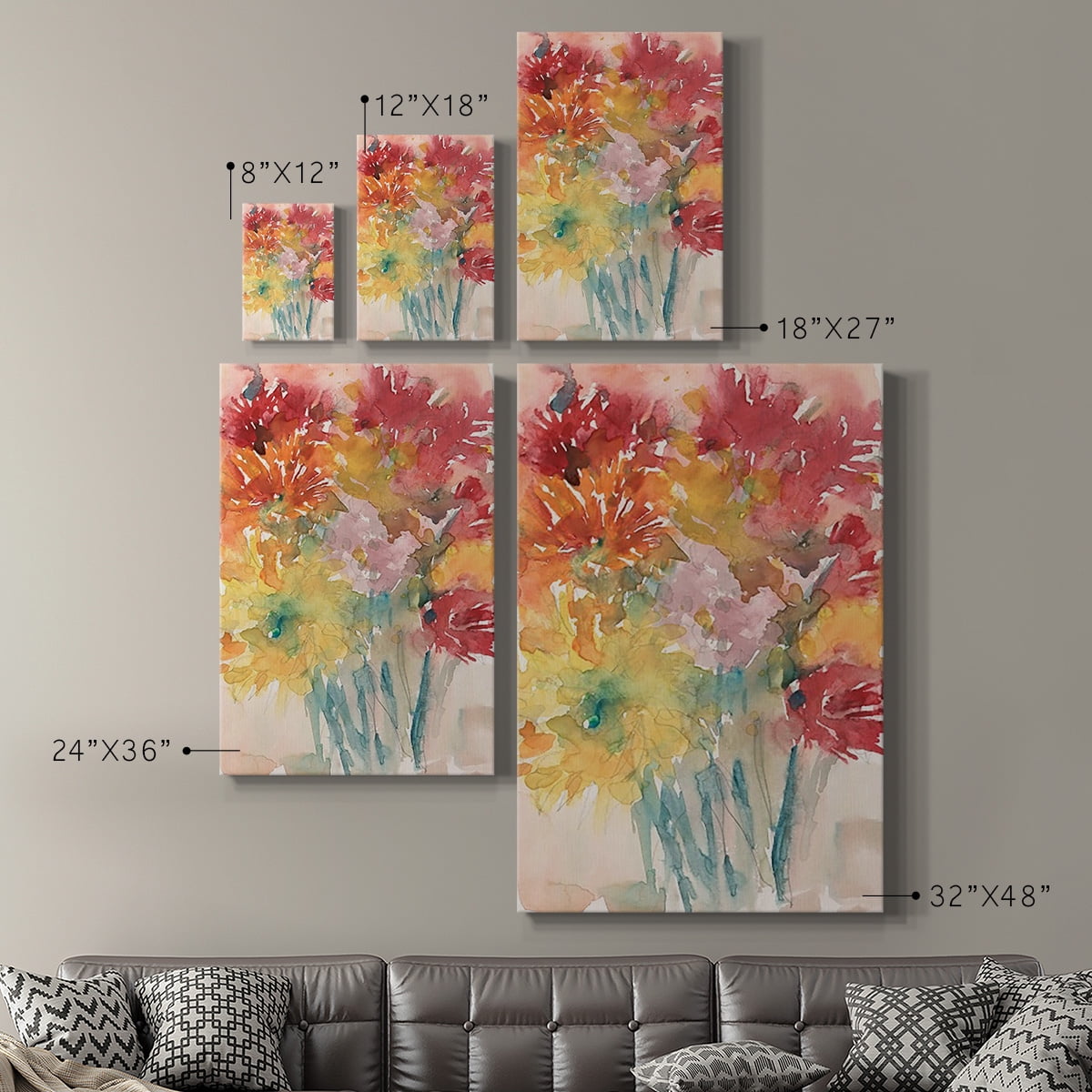 Floral Treats I Premium Gallery Wrapped Canvas - Ready to Hang