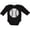 AB-Black, variant on Inktastic Distressed Baseball in White Boys or Girls Long Sleeve Baby Bodysuit