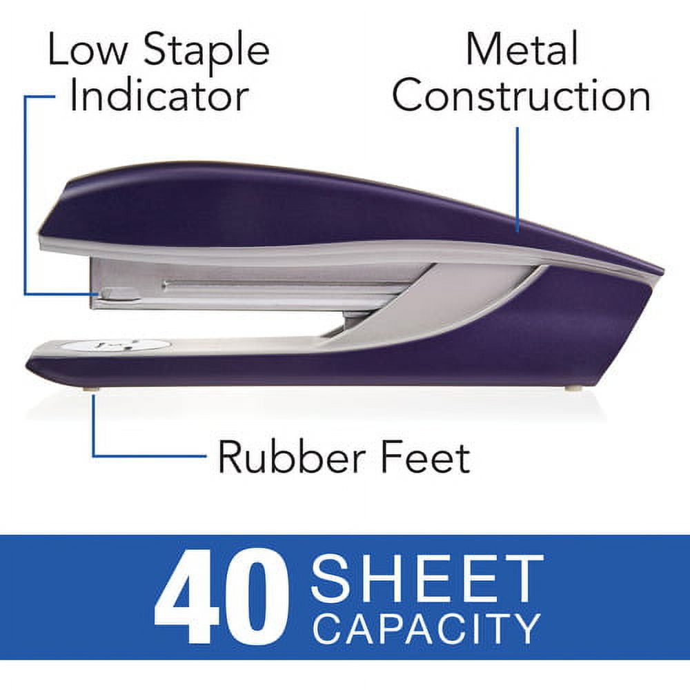 Swingline NeXXt Series Style Desktop Stapler 40 Sheets Capacity - 210 Staple Capacity - Full Strip - Purple