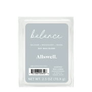 (3 pack) Allswell 6 Cube Wax Melts, Balance (Balsam+ Mahogany+ Musk), 2.5 oz