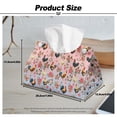 thumbnail image 7 of ZUXONGSY Rooster Flower Tissue Box Covers Rectangle Leather Tissue Box Cover PU Waterproof Tissue Cover Convenient to Use Tissue Case Organizer for Home Bathroom Car, 7 of 7