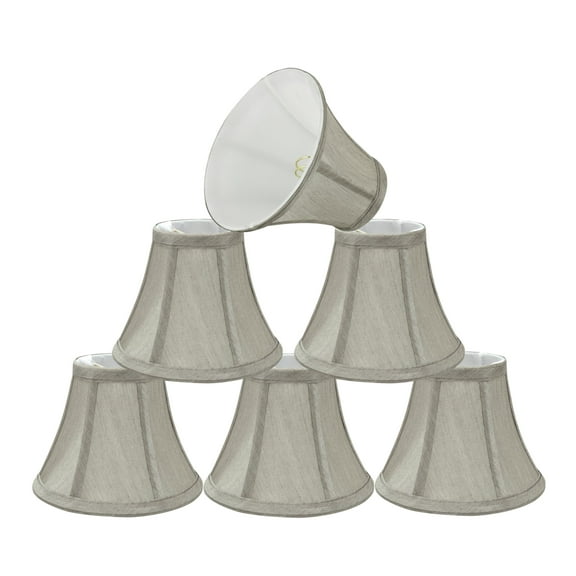 Aspen Creative Corporation 6'' Silk Bell Candelabra Shade (Set of 6)