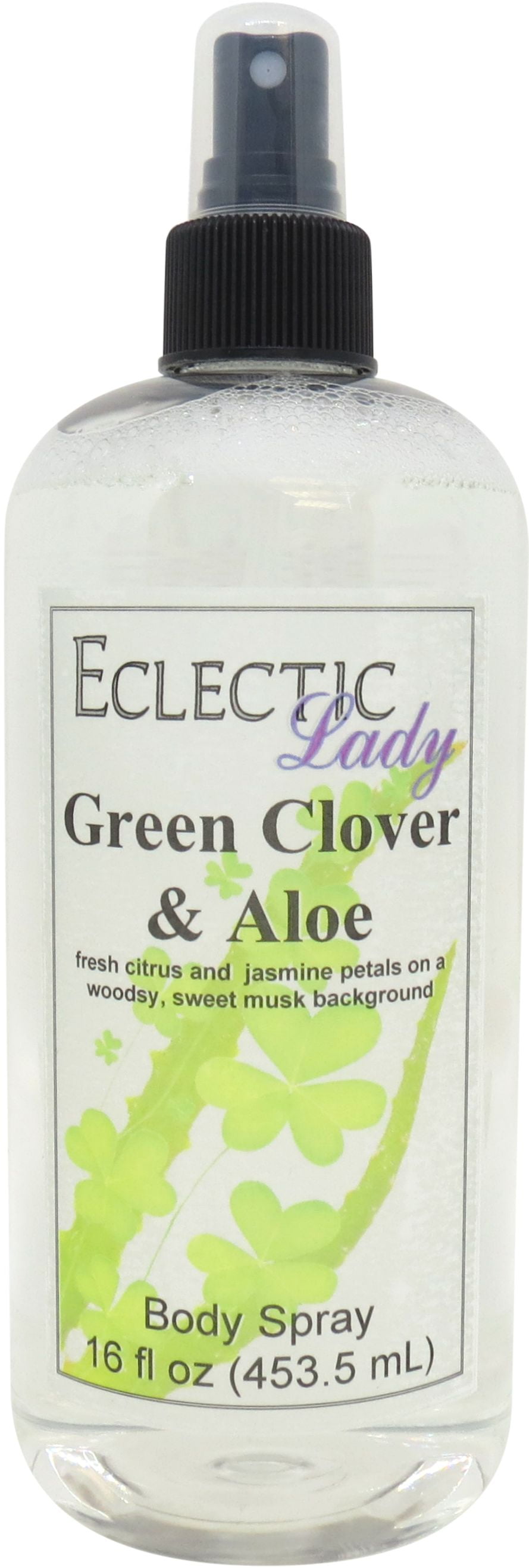 Green Clover And Aloe Body Spray, Eclectic Lady, Hydrating Mist, Unisex