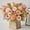 A004- d, variant on Artificial Flower Bouquet with 10 Heads and 7 Stems, 13.4 Inches, Blush Pink, for Wedding and Home Decor, Faux Floral Arrangement