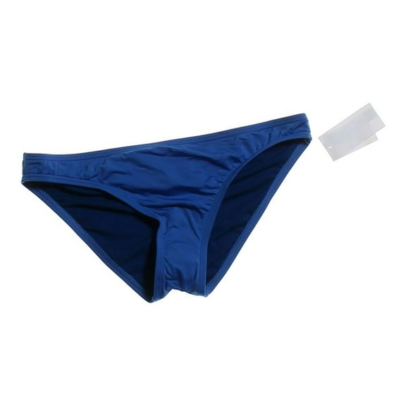 Bar III MARINA BLUE Solid Cheeky Hipster Bikini Swim Bottom, US Medium