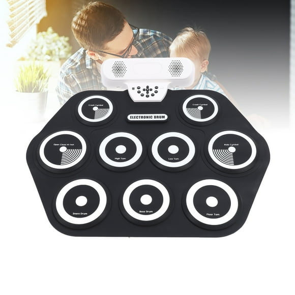 Silicone Roll Up Drum Pad, Rechargeable Electronic Drum Pad  for Outdoor