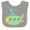 Heather and White, variant on Inktastic Cute Green Submarine Boys or Girls Baby Bib