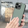 thumbnail image 3 of Designed for iPhone 16 Pro Max Folding Case, Carbon Fiber Texture + TPU, Shockproof Lightweight Slim Drop Protection Cover for iPhone 16 Pro Max, Green, 3 of 10