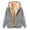 Gray, variant on Kalauyu Men's Fleece-Lined Zip Up Hoodie, Thick Hooded Jacket Winter Warm Athletic Sweatshirt