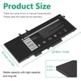 thumbnail image 3 of Batería de repuesto para portátil Futurebatt 3HWPP para Dell Latitude 5401 5410 5411 5501 5510 5511 Precision 3541 3551 inspiron 7706 2 en 1 inspiron 17 7500/7506 2 en 1, 3 of 8
