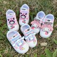 thumbnail image 3 of NEW Kids Cute Cinnamoroll Canvas Shoes | Kuromi Comfortable Breathable Flat Walking Shoes | Cartoon Melody Casual Sneakers, 3 of 14
