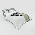 thumbnail image 3 of Ambesonne Animal Bedding Set 3 Pcs, King Monkey Cartoon, Twin, Beige Black and Red, 3 of 3