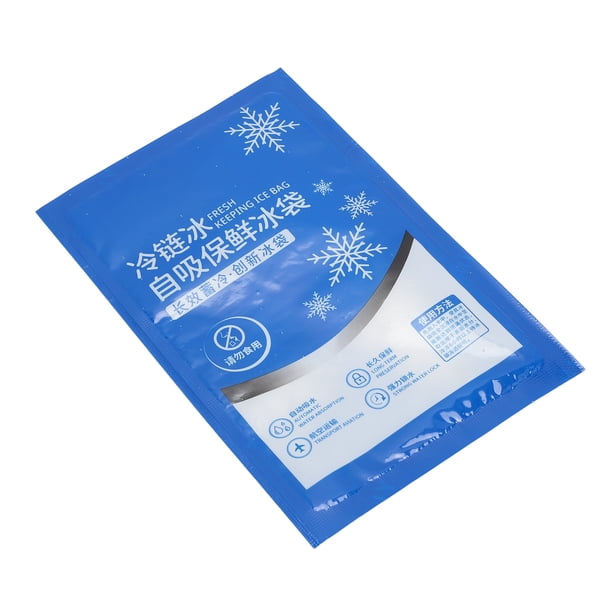 Bolsas De Hielo, Paquete De Hielo Reutilizable De 100 Piezas Para Verduras Y Bebidas De Comida 9 Horas Enfriándose Con Película De Nylon Agente De Almacenamiento En Frío Para