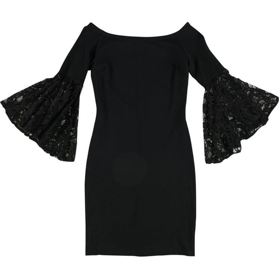 Bar Iii Womens Lace-Sleeve Sheath Dress