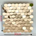 thumbnail image 5 of 12/16/18pcs Hexagonal Sequin Backdrop Panels for Wedding Birthday Party Background Wall Decor Shimmer Backdrop Curtain 30x30cm, 5 of 10