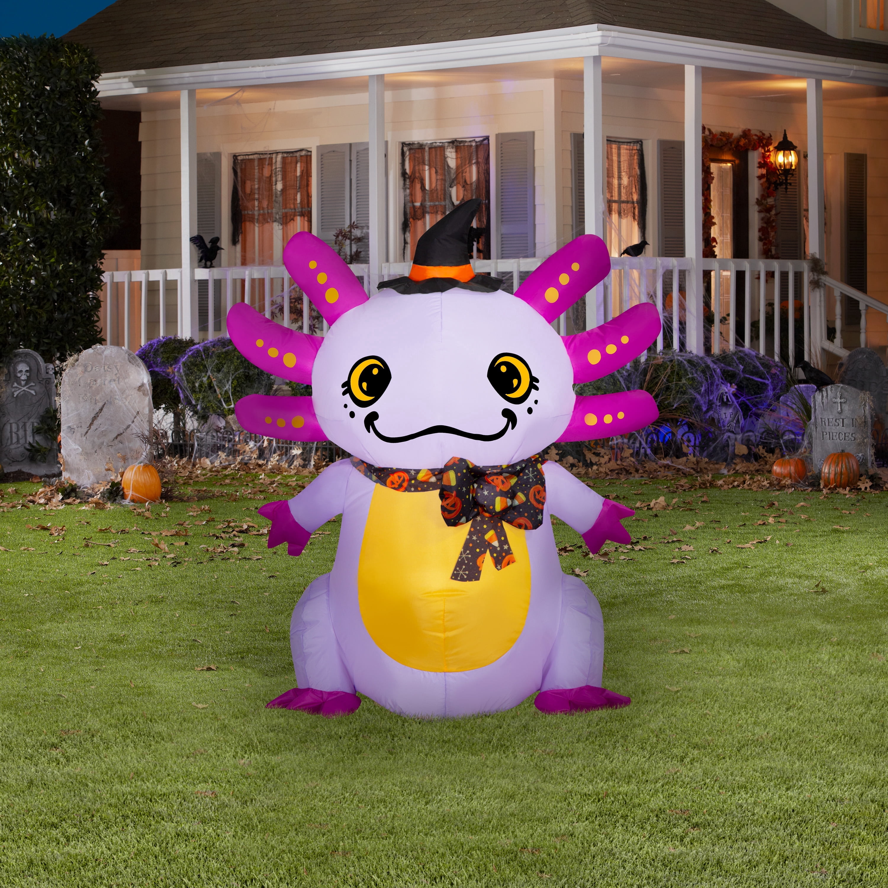 Axolotl Airblown Yard Inflatable, Multicolor, 3.5', Halloween by Way To Celebrate