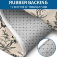 thumbnail image 4 of Beige Butterfly Plant Pattern Bathroom Rugs Sets 3 Piece,Toilet Cover Set,Absorbent Non Slip Bathroom Mats Sets with U-Shaped Contour Rug Toilet Rug Set, 4 of 5