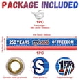 thumbnail image 5 of Kicpot Happy 4th of July Banner (118.1x19.7 Inches), Independence Day Banner for Outdoor Use, Memorial Day Patriotic Decorations for Yard and Garden, 5 of 5