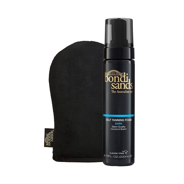 Espuma Autobronceadora Oscura Bondi Sands + Guante De Aplicación | Incluye Espuma Liviana Sin Sol + Guante Reutilizable Para Un Acabado Impecable (Valor $30)