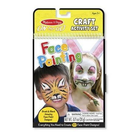 Melissa & Doug On the Go Face Painting Craft Activity Set - 35+ Designs