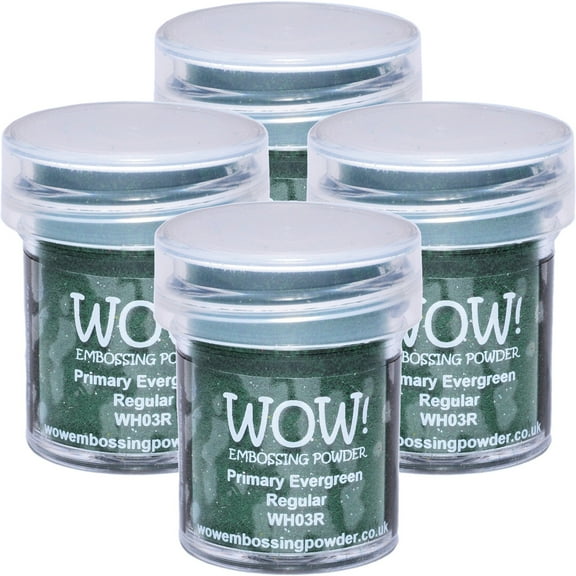 Wow! Embossing Powder 15ml-Evergreen, Multipack Of 4