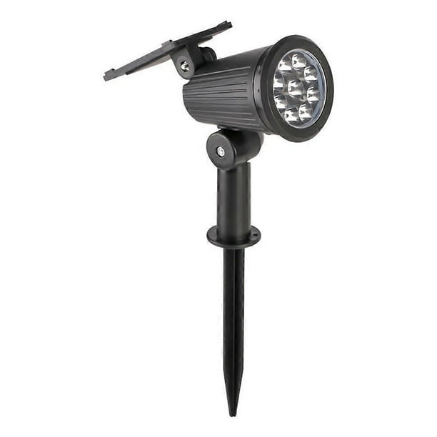 9 LED Solar SpotLights Outdoor Solar Landscape Lights IP65 Waterproof Brightness Adjustable for Garden Yard White Light