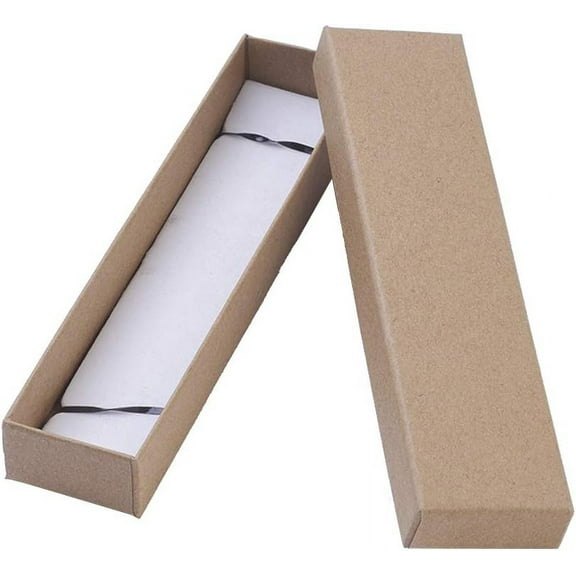 20 pc Kraft Paper Cardboard Jewelry Boxes Bracelet Box Rectangle BurlyWood 170x40x25mm