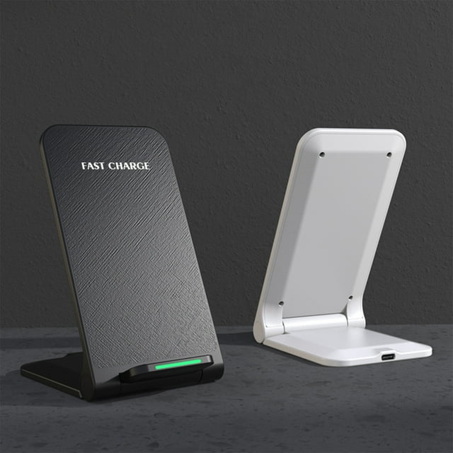 Cagogo under $5 2Pcs Wireless Fast Charging Stand, Foldable Wireless Charging Stand,15W Fast Charger for Phone,Desktop Mobile Charger,Vertical Horizontal Charging,Phone Stand with Cable