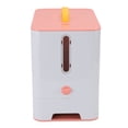 thumbnail image 3 of Distributeur de Nourriture pour Animaux, Récipient Multifonctionnel pour Nourriture Sèche avec Bol, Récipient de Stockage pour Nourriture pour Chats Intérieur Extérieur, 3 of 7
