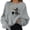 Halloween sweatshirt A216 Grey, variant on FASHOFT Cute Halloween Sweatshirt for Women Ghost Graphic Oversized Sweater Long Sleeve Crew Neck Pullover Tops Fall Winter Casual Holiday Hoodie Beige M