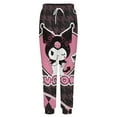 thumbnail image 4 of Kuromi And My Melody Mens Joggers Sweatpants 3D Print Pants Novelty Graphic Trousers Casual Athletic Sports Joggers with Pockets, 4 of 7