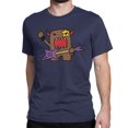 thumbnail image 1 of Camisetas de algodón con diseño de muñeca rockera kawaii para hombre y mujer, camisetas de moda con cuello redondo, camisetas Domo Kun de manga corta con estampado gráfico., 1 of 7