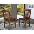 thumbnail image 2 of East West Furniture Norfol 11" Wood Dining Chairs in Mahogany (Set of 2), 2 of 3
