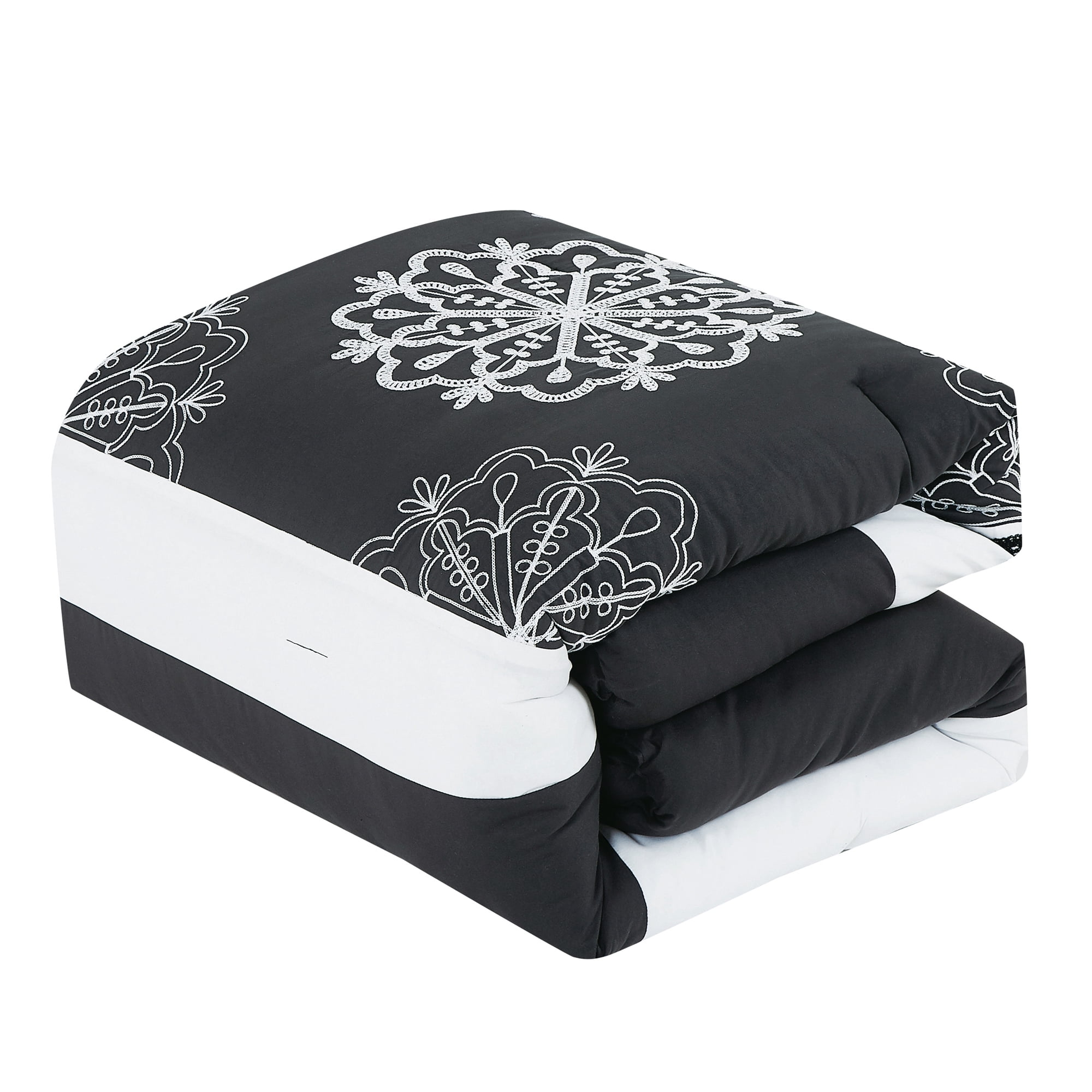 EvJK 7-Piece Comforter Set – Ultra-Soft Polyester, All-Season, Reversible, Luxury Bedding Set – Queen