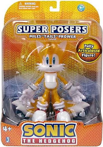 sonic tails hedgehog figure action super posers toywiz jazwares walmart
