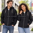 thumbnail image 4 of Smawell Men's Windbreaker Jacket, Lightweight Hooded Full Zip Casual Outdoor Jacket with Drawstring Hood, Elastic Cuffs and Utility Pockets for Travel, Commuting & Everyday Wear, 4 of 7