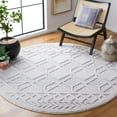thumbnail image 2 of SAFAVIEH Marrakesh Jessika Diamond Polyester Area Rug, Beige/Grey, 6'7" x 6'7" Round, 2 of 8