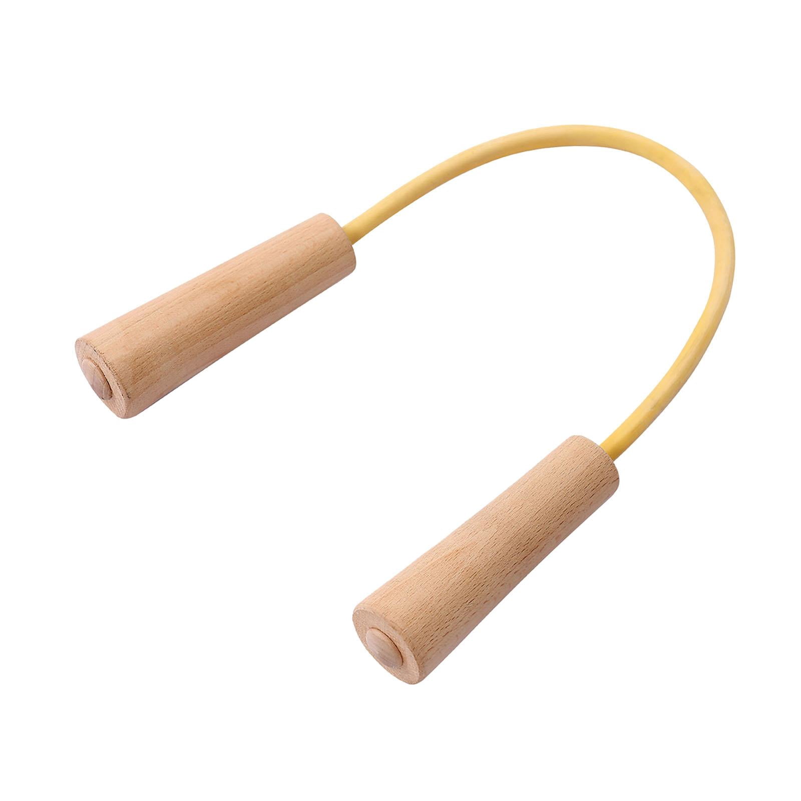 Baoblaze Resistance Band with Wooden Handles Gym Muscle Training Fitness Elastic for Arms